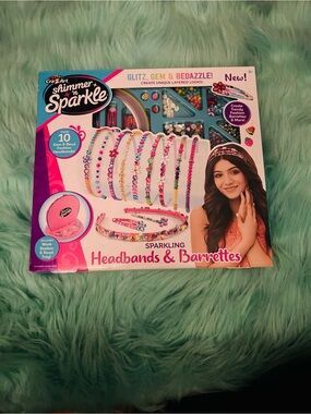 Cra-Z-Art Shimmer n Sparkle Pink Sparkling Headbands & Barrettes Kit